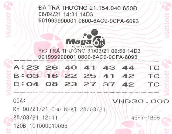 Những điều cơ bản nhất về Xổ số Mega 6/45 